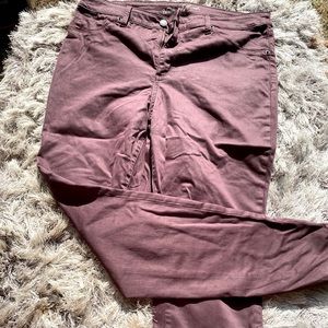 Burgundy universal thread pants